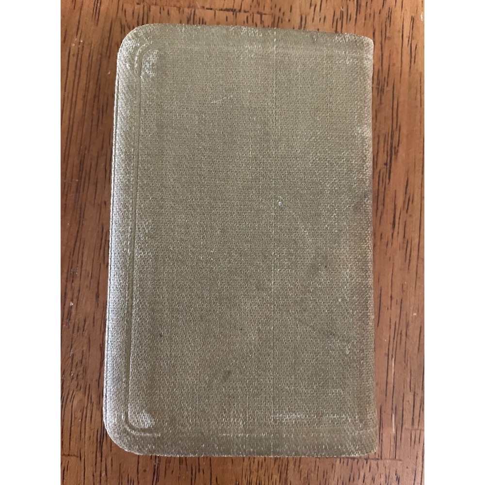 Vintage 1941 New Testament Vest Pocket Cloth Pronouncing National Bible Press